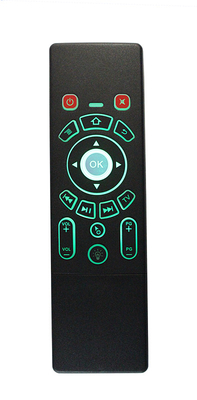 Wireless Keyboard Rechargeable TV Remote Control With RGB Color Changing Backlit